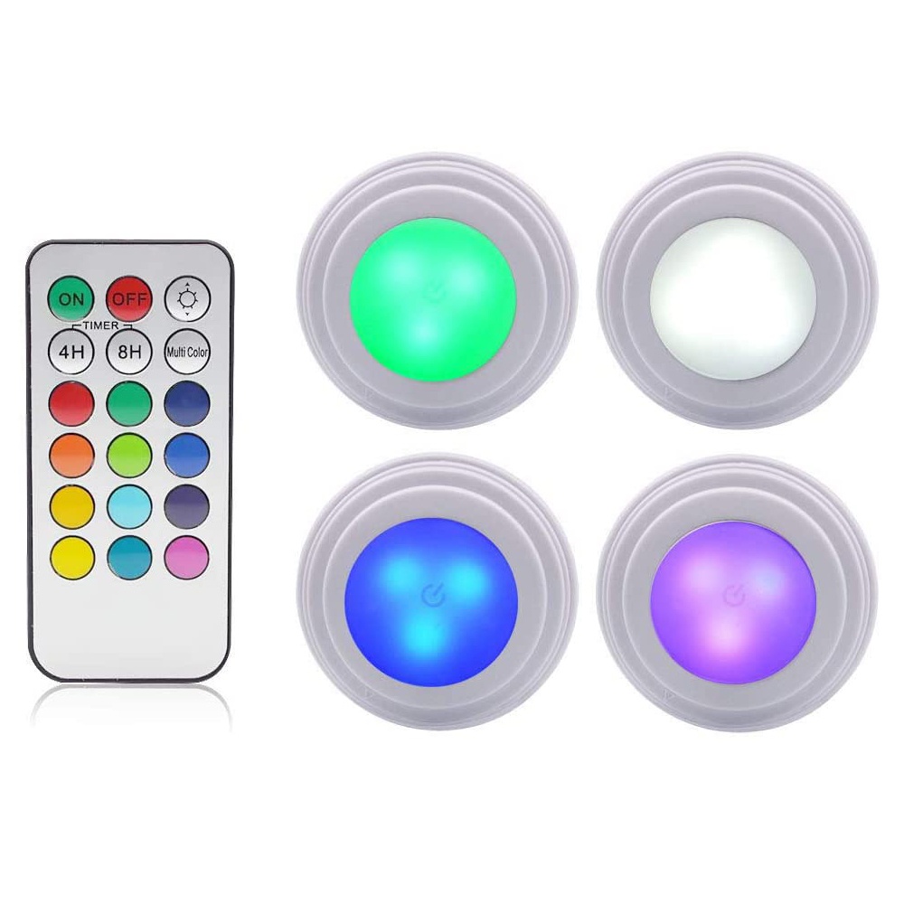 Color Change Led Puck Light   18 0 