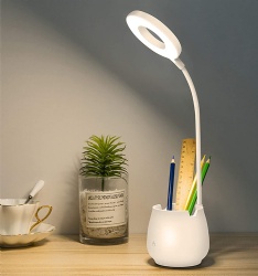 Desk Lamp with Pen Holder & Phone Stand