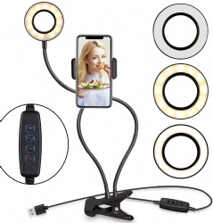 2 in 1 Selfi Right Light with Cellphone Holder Stand