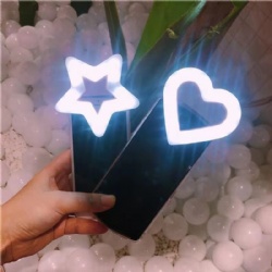 Heart & Star Selfi Ring Light with Clip