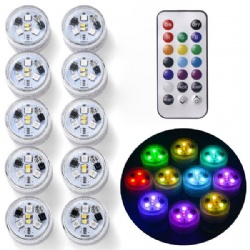 Mini Submersible LED Lights with Remote Control